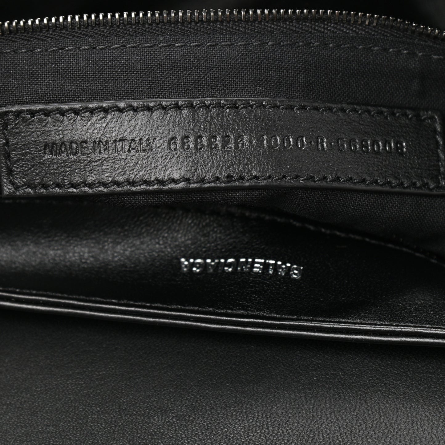 Nappa BB Monogram Embossed Medium Triplet Bag Black