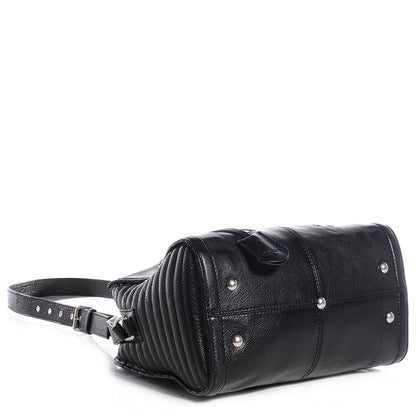 Alexander McQueen Leather Padlock Zip Around Biker Satchel Black 4 of 9