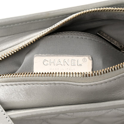 Chanel Metallic Aged Calfskin Quilted Small Gabrielle Hobo Silver 6 of 12