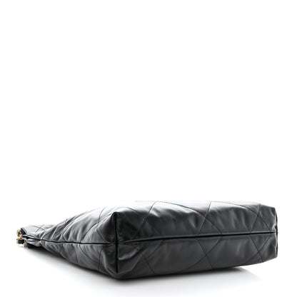 Chanel Shiny Calfskin Quilted Small Chanel 22 Black 5 of 12