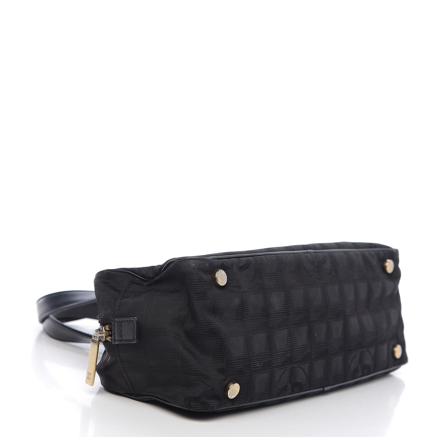 Chanel Nylon Travel Bowler Black 3 of 9