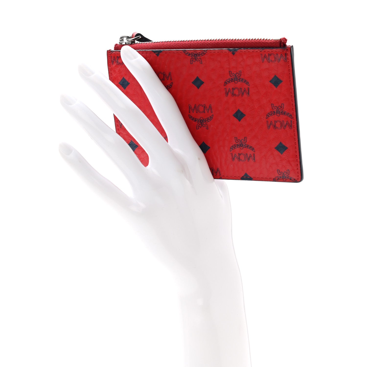 MCM Visetos Key Pouch Ruby Red 2 of 7
