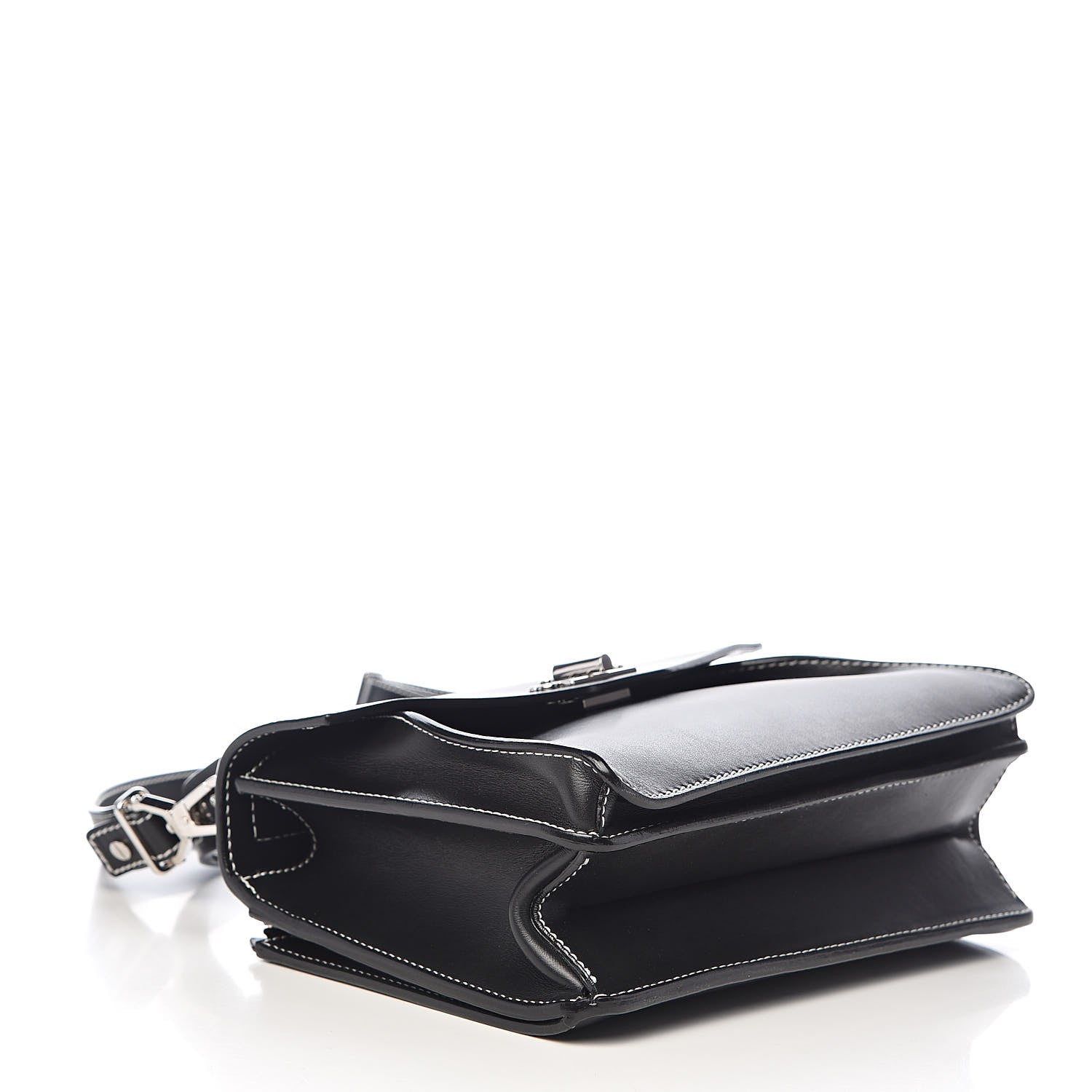 Proenza Schouler Smooth Calfskin Small Hava Top Handle Bag Black 4 of 10