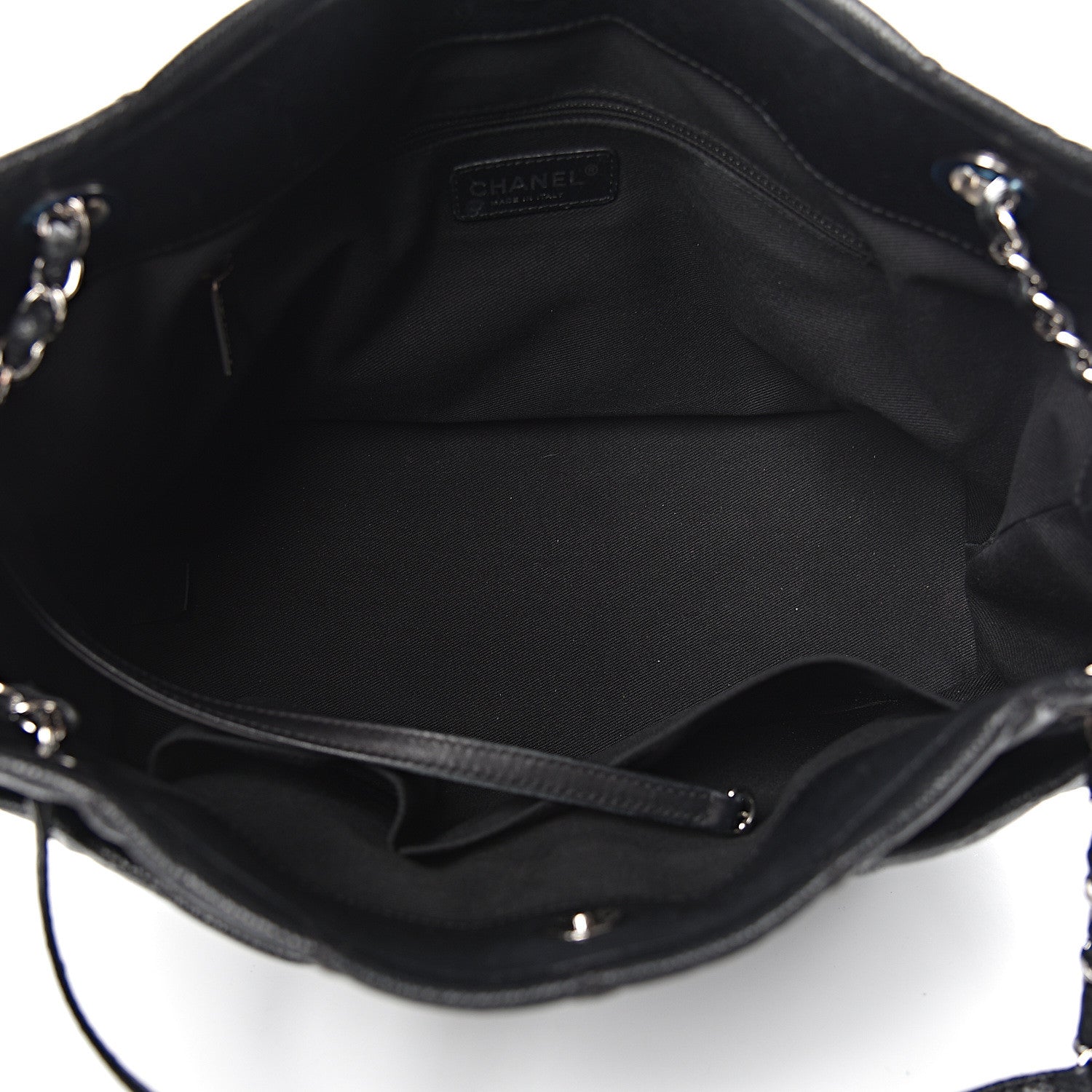 Chanel Caviar Quilted CC Timeless Soft Tote Black 5 of 14