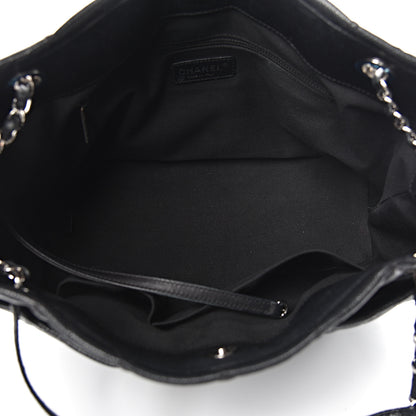 Chanel Caviar Quilted CC Timeless Soft Tote Black 5 of 14