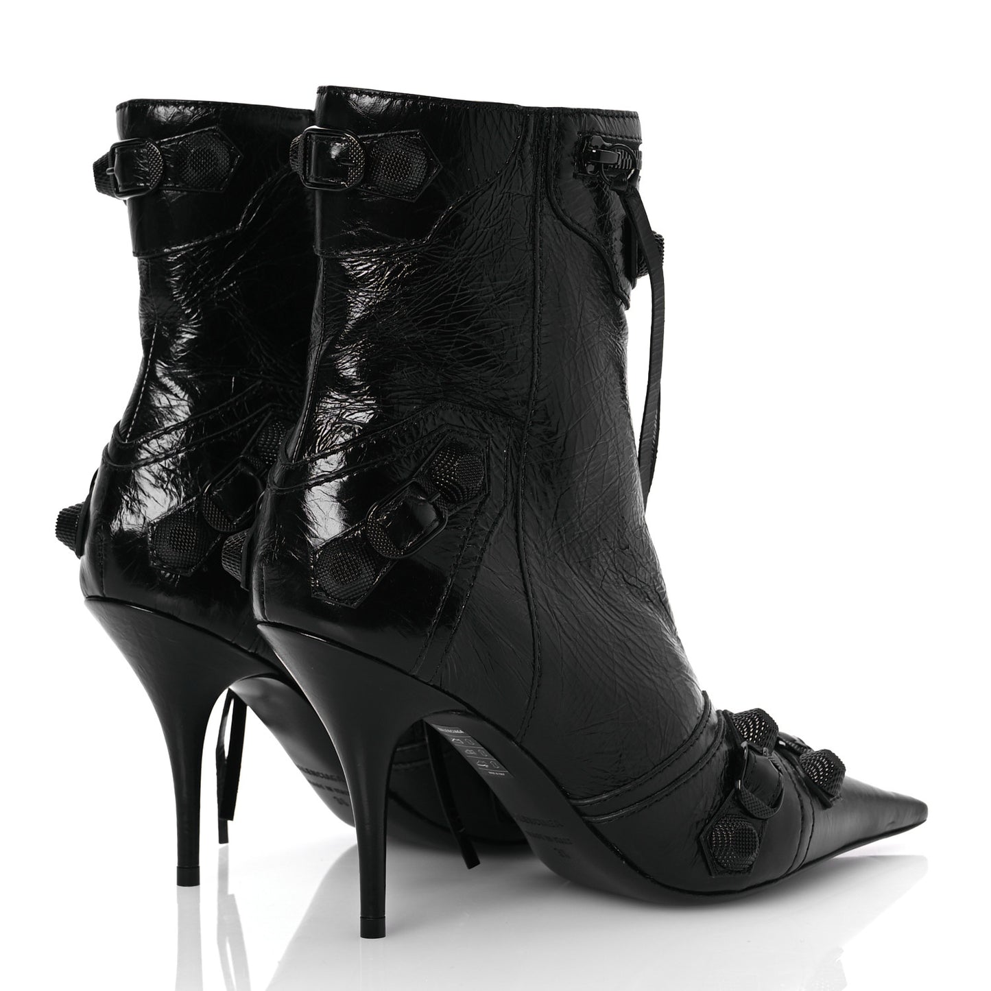 Agneau Arena Cagole 70mm Ankle Boots 38 Black