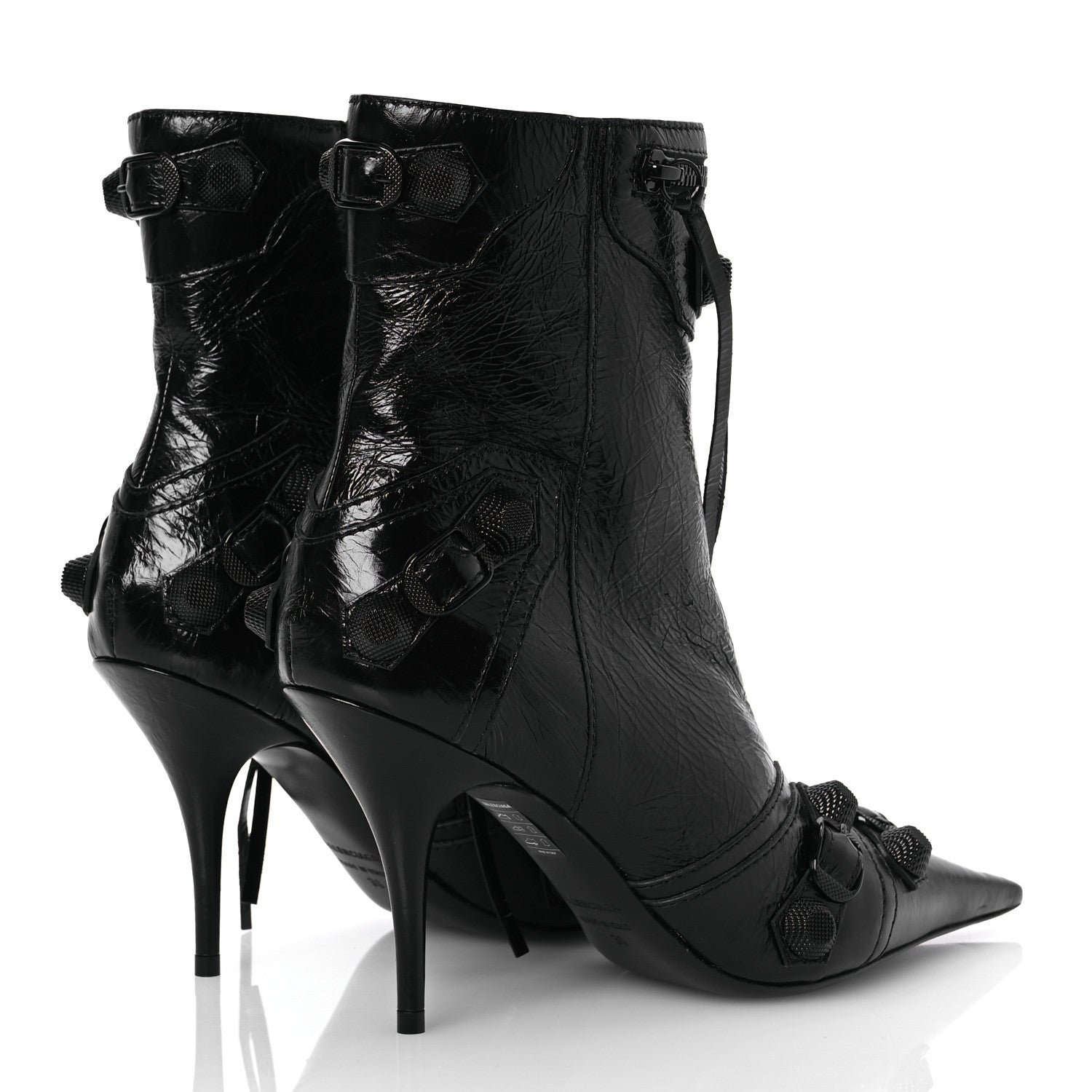 Balenciaga Agneau Arena Cagole 70mm Ankle Boots 38 Black 5 of 12