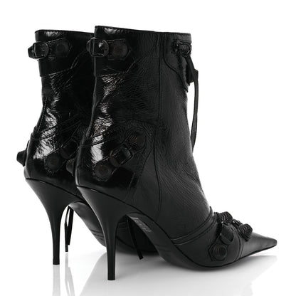 Balenciaga Agneau Arena Cagole 70mm Ankle Boots 38 Black 5 of 12
