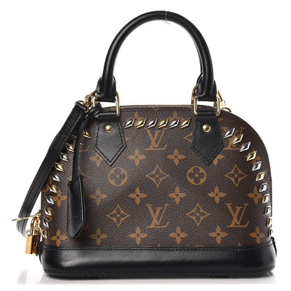 Louis Vuitton Monogram Macassar Studded Alma BB 1 of 6