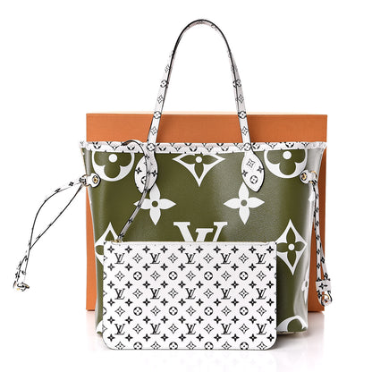 Louis Vuitton Monogram Giant Neverfull MM Kaki 11 of 11