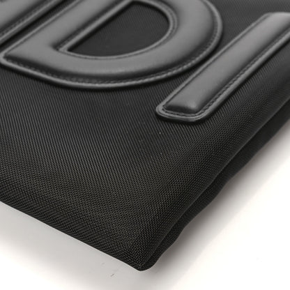 Fendi Mesh Vitello King Logo Embroidered Large Flat Pouch Black 8 of 8