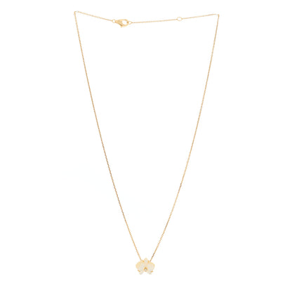 Cartier 18K Yellow Gold Mother Of Pearl Diamond Caresse D'Orchidees Par Cartier Necklace 3 of 6
