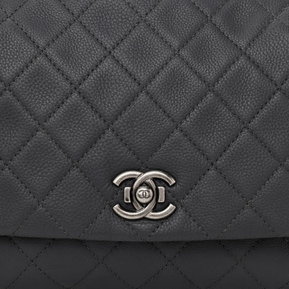 Chanel Calfskin Quilted Couture Messenger Grey 7 of 9