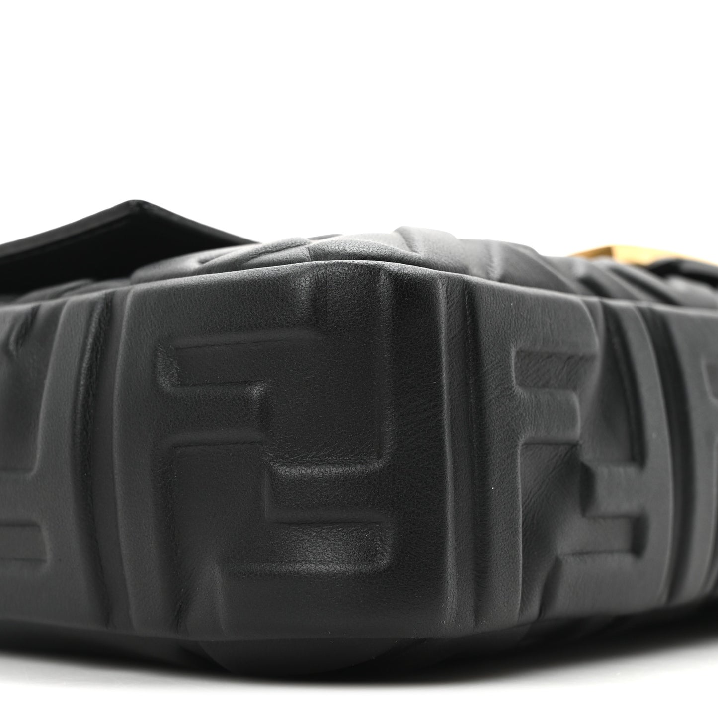 Nappa FF 1974 Embossed Baguette Black
