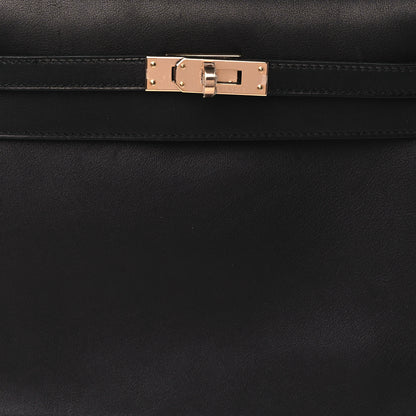 Hermes Evercolor Kelly Danse II Belt Bag Black 8 of 11
