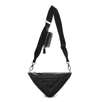 Prada Grace Lux Triangle Shoulder Bag Black 1 of 10