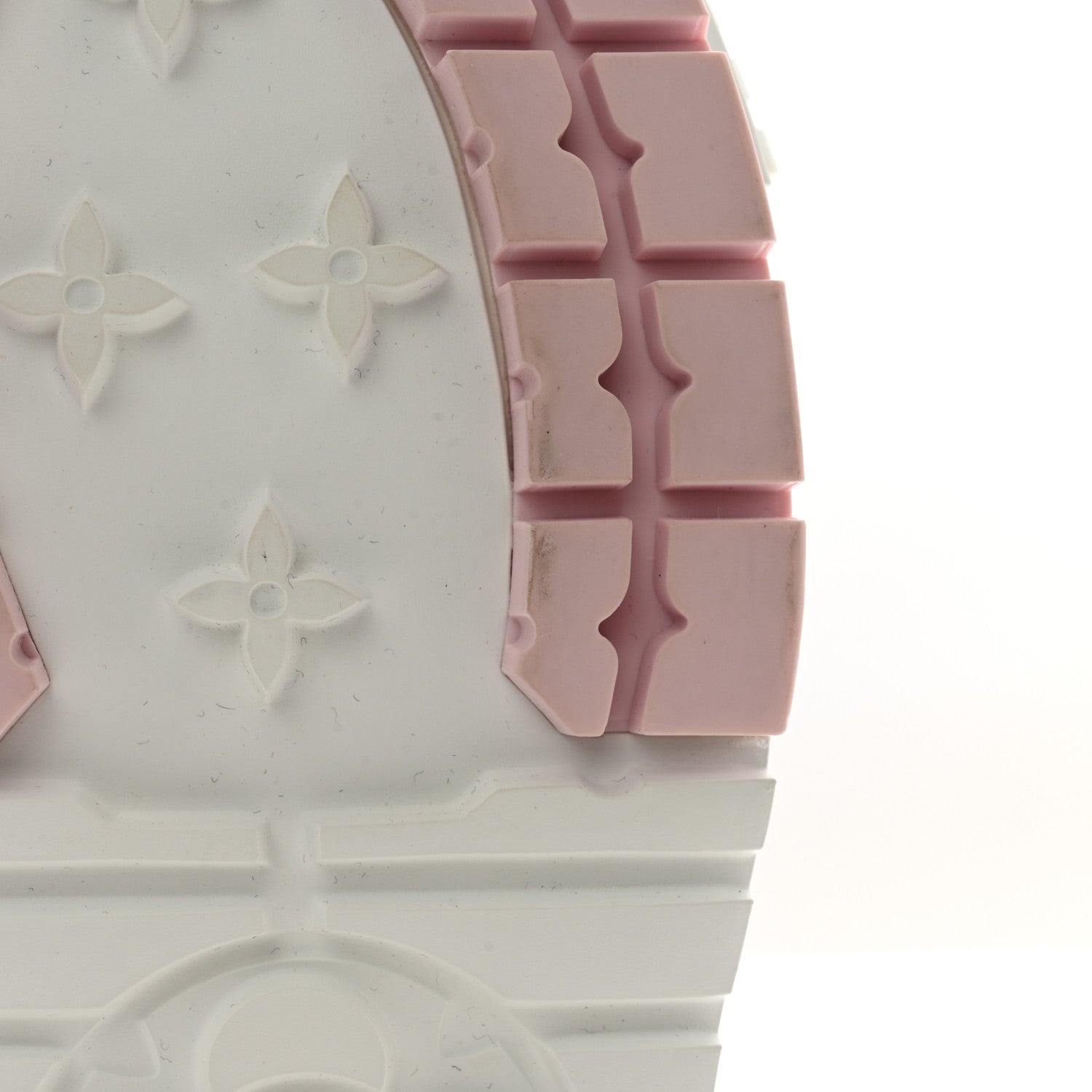 Louis Vuitton Canvas Monogram LV Squad Sneaker Boots 37.5 White Pink 9 of 11