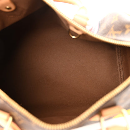 Louis Vuitton Monogram Patches Speedy Bandouliere 30 5 of 10