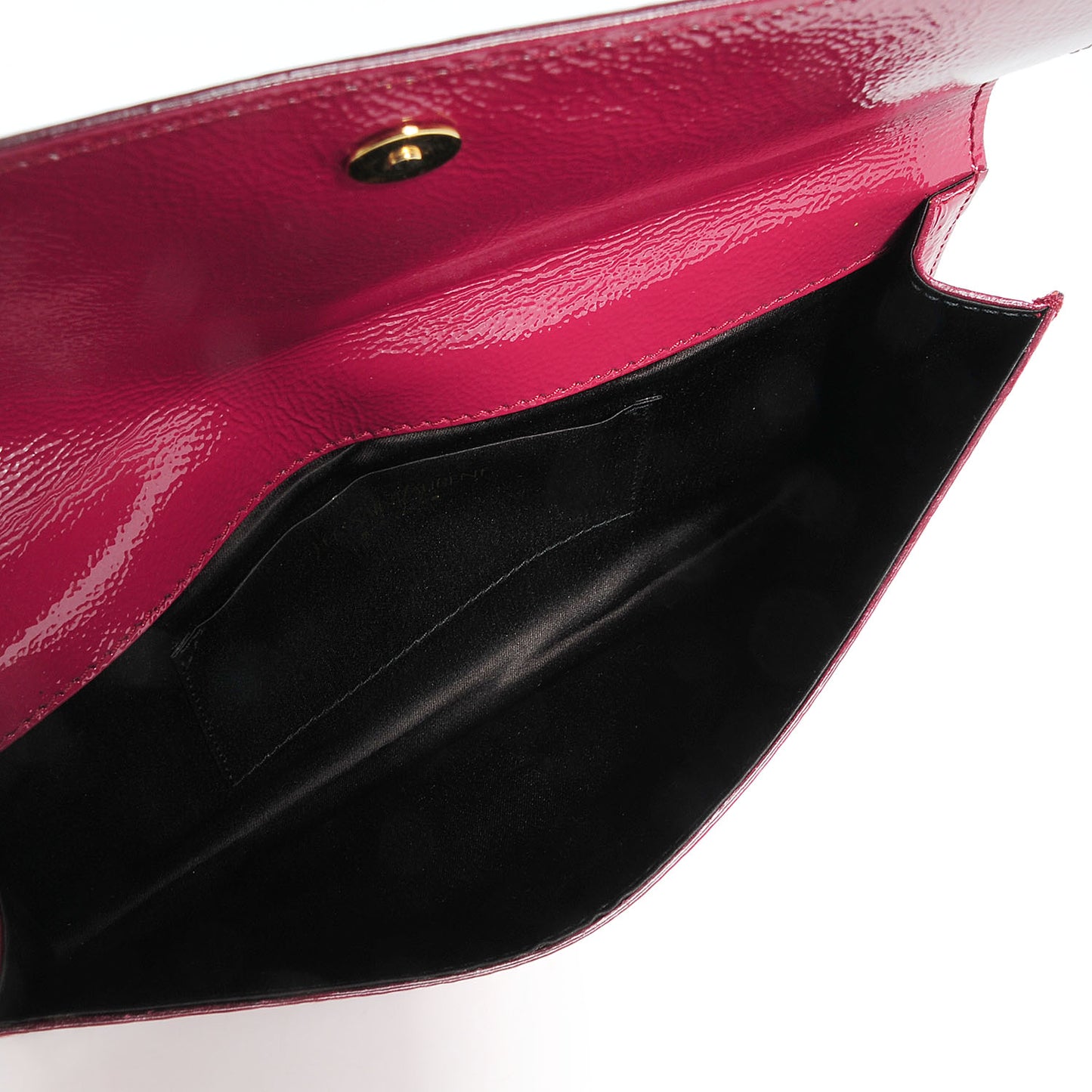 Textured Patent Small Belle de Jour Clutch Begonia