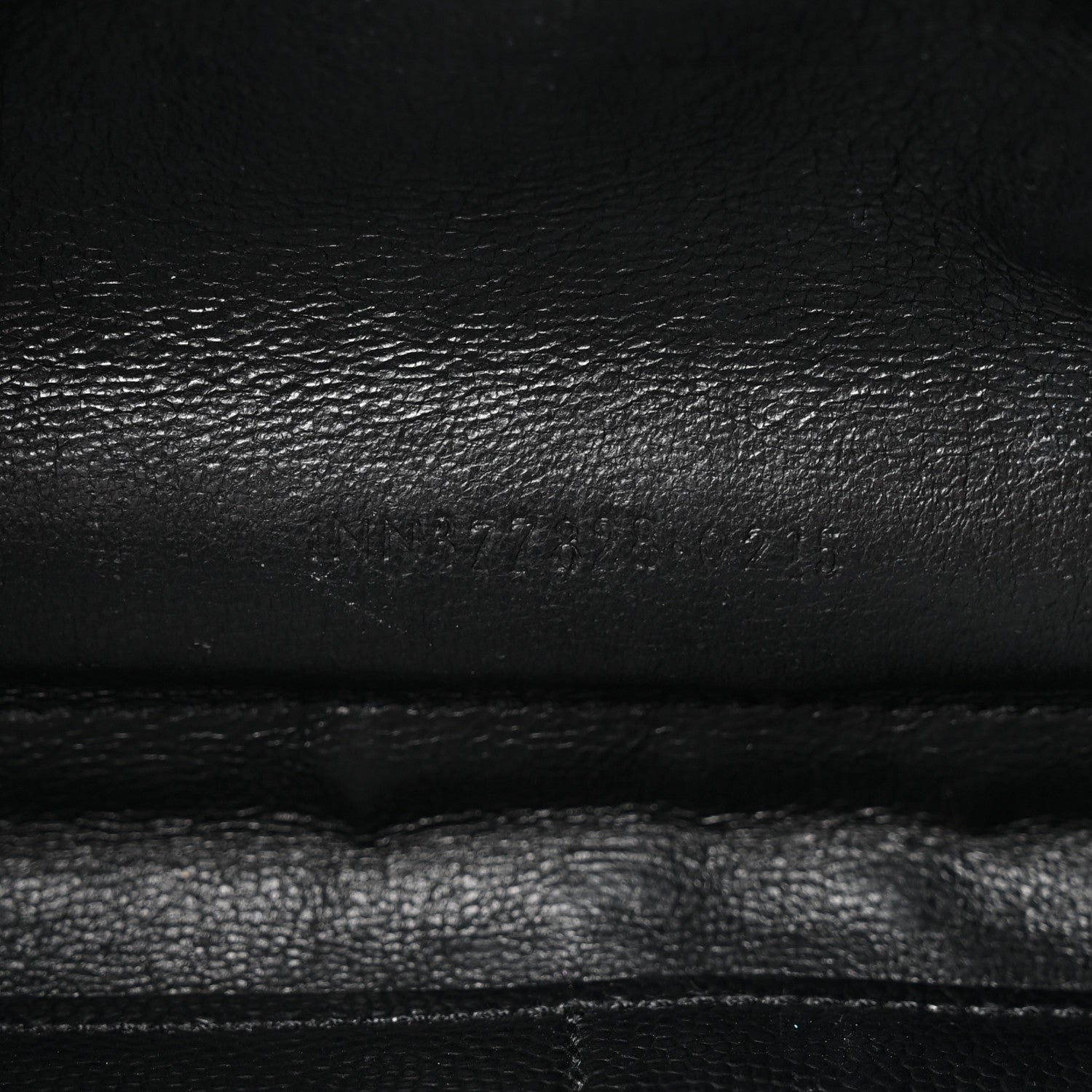 Saint Laurent Grain De Poudre Matelasse Chevron Monogram Chain Wallet Black 8 of 15