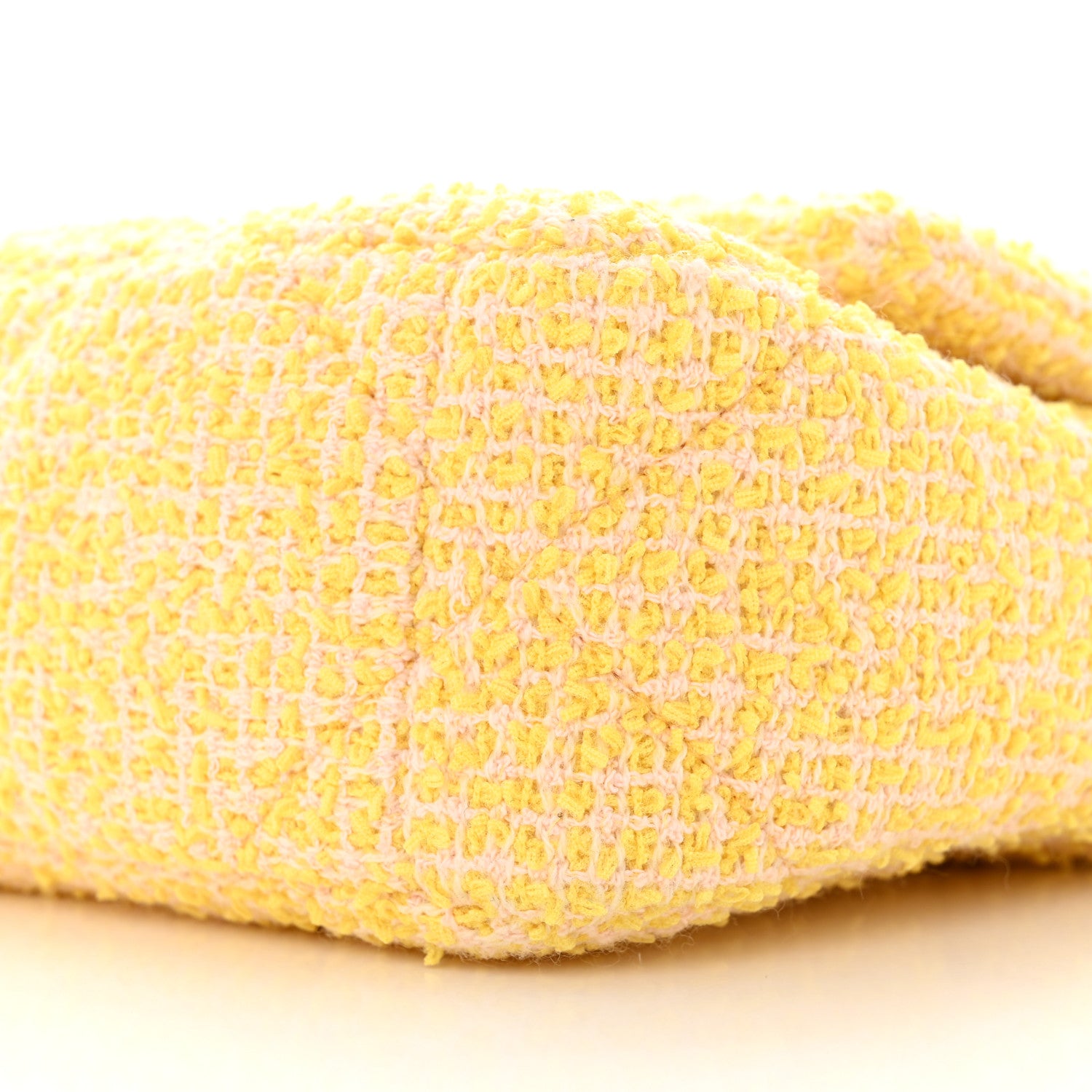 Chanel Tweed Quilted Medium Chanel 19 Flap Yellow Pink 10 of 12