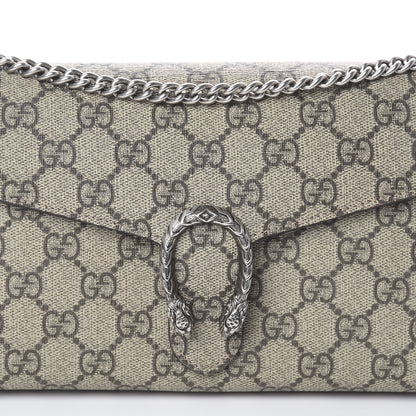 Gucci GG Supreme Monogram Mini Dionysus Chain Wallet Beige Taupe 8 of 8