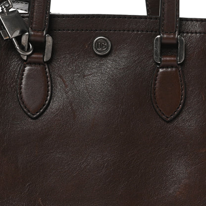 Dolce & Gabbana Tempesta Calfskin Atene Shopping Bag Brown 6 of 8