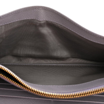 Prada Saffiano Lux Continental Flap Travel Wallet Viola Multicolor 5 of 11
