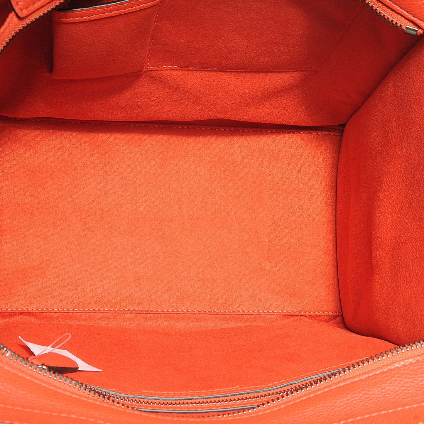 Drummed Calfskin Mini Luggage Bag Vermillion