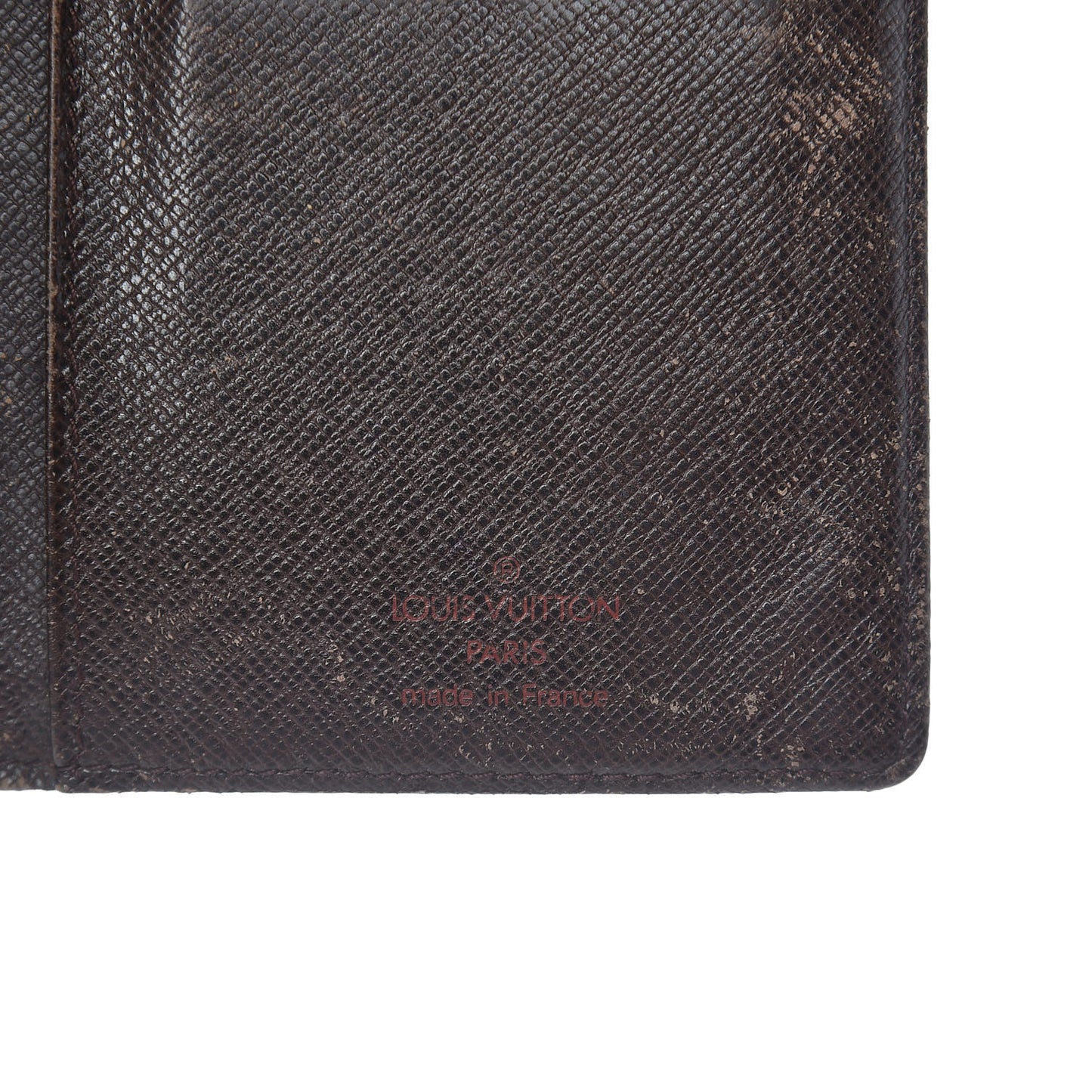 Damier Ebene Checkbook Cover Wallet