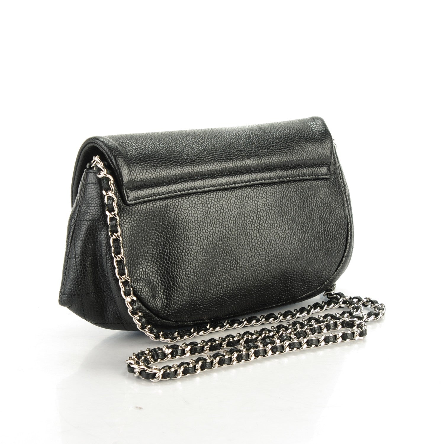 Chanel Caviar Half Moon Wallet On Chain WOC Black 3 of 9