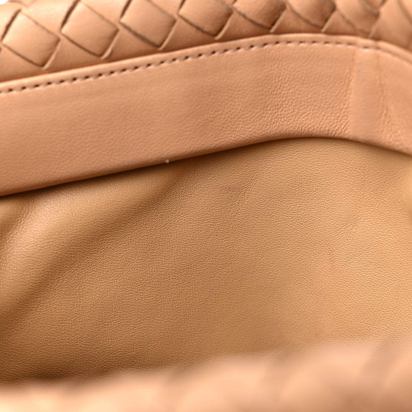 Nappa Intrecciato The Fold Crossbody Almond