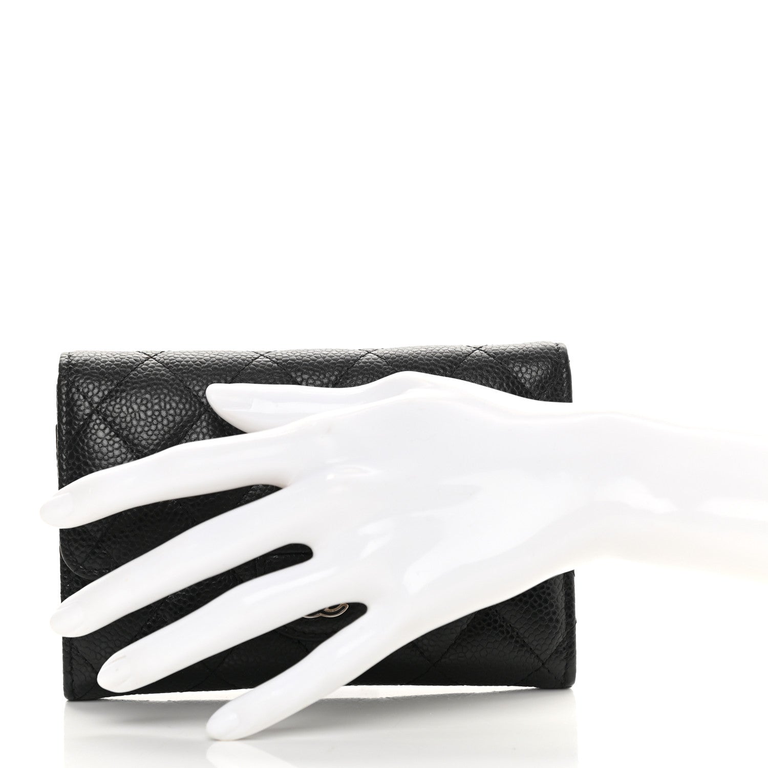 Chanel Caviar Quilted Small Flap Wallet Black 2 of 10