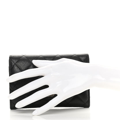 Chanel Caviar Quilted Small Flap Wallet Black 2 of 10