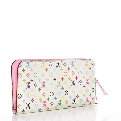 Louis Vuitton Monogram Multicolor Insolite Wallet White Litchi 4 of 8