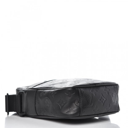 Louis Vuitton Calfskin Monogram Shadow Danube PM Black 4 of 10