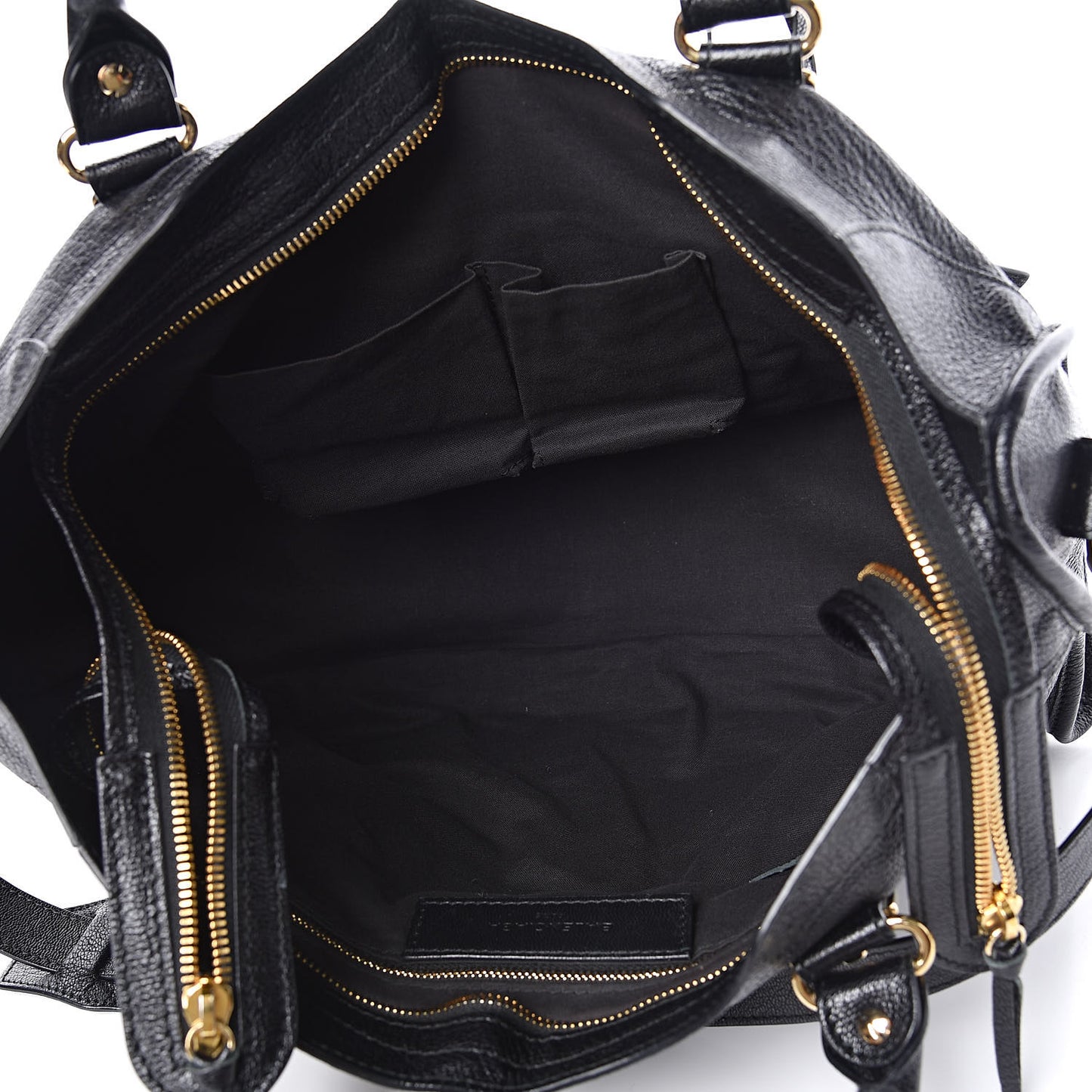 Chevre Gold Metallic Edge Hardware City Black