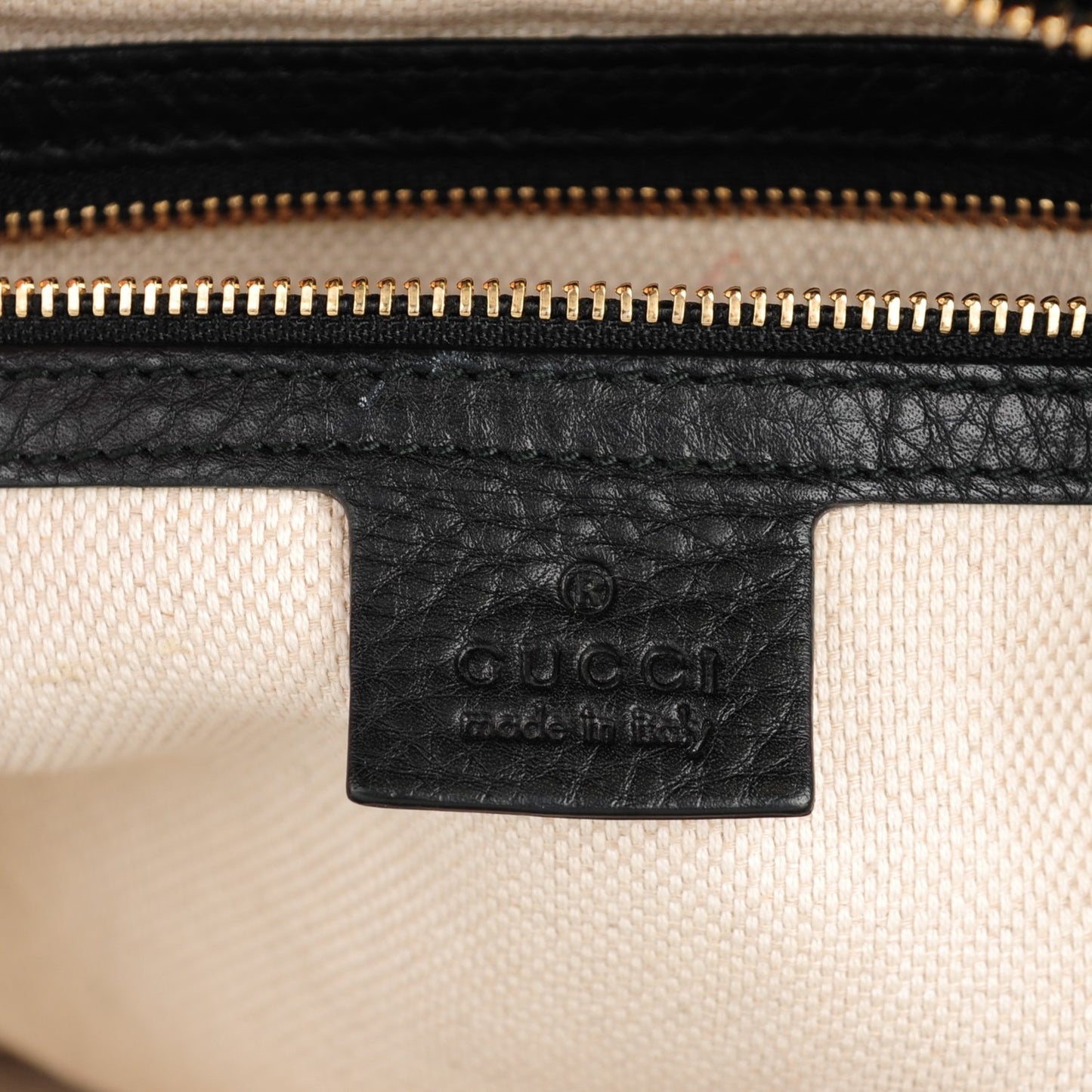 Pebbled Calfskin Small Soho Top Handle Bag Black