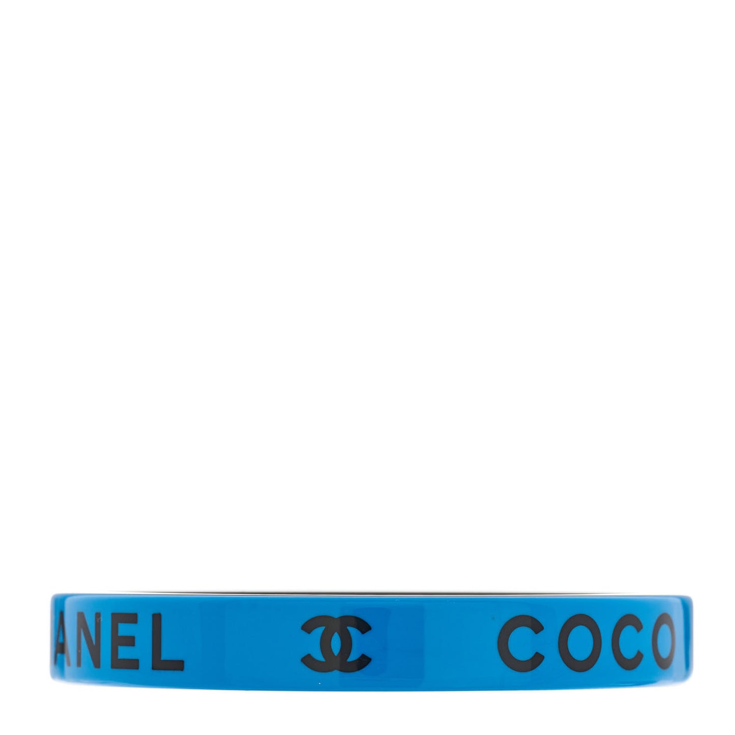 Resin Logo Bangle Bracelet Blue Black