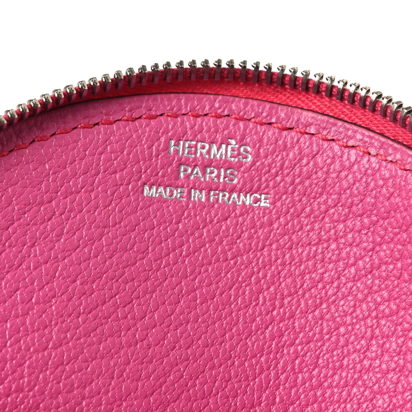 Togo Chevre Mysore Pig Coin Purse Fuchsia Tosca