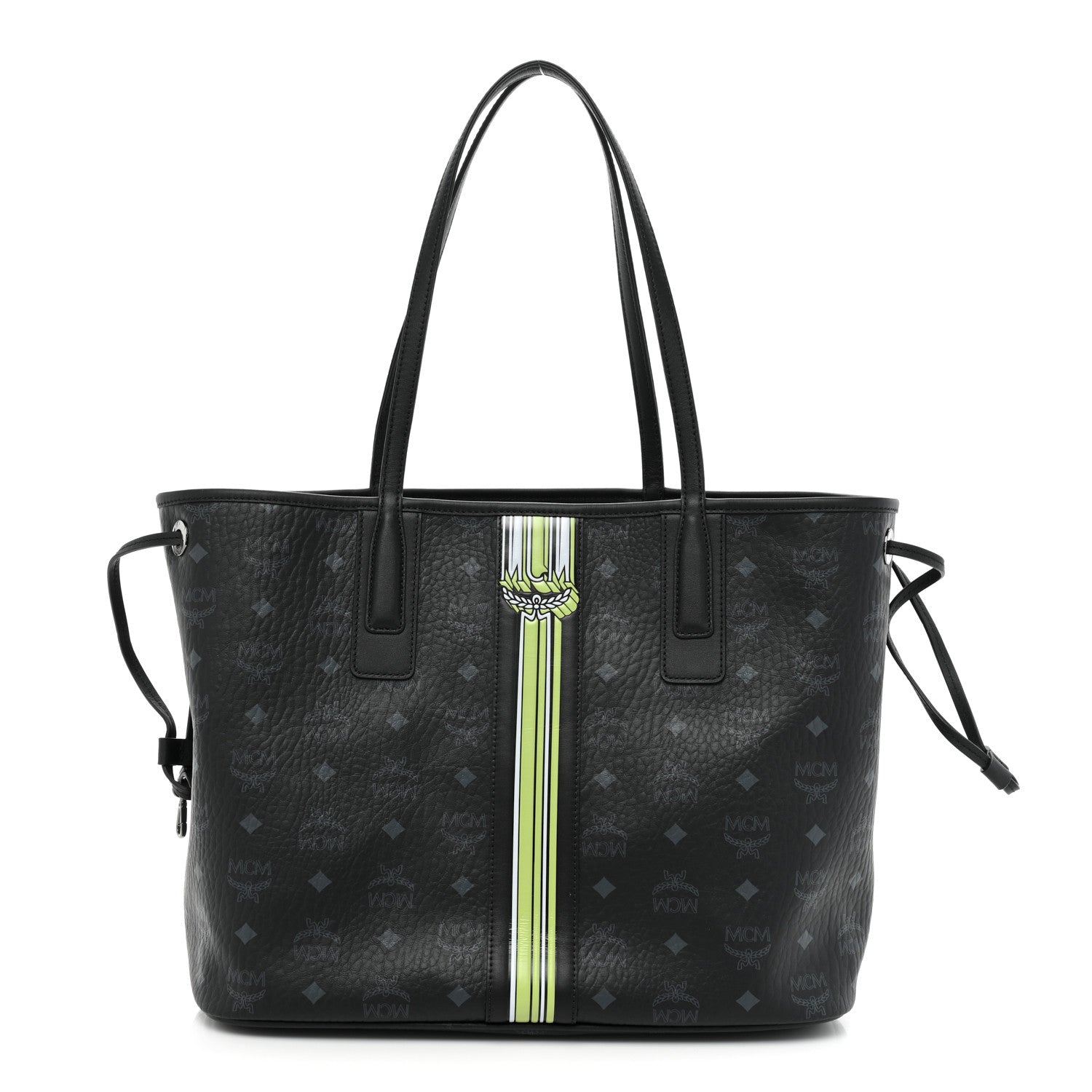 MCM Visetos Medium Liz Reversible Shopper Tote Black 1 of 15