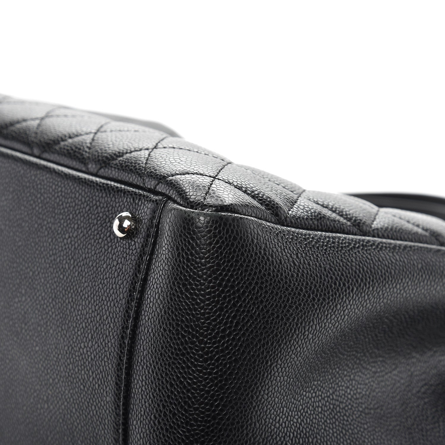 Chanel Caviar Quilted XL Grand Shopping Tote GST Black 12 of 15