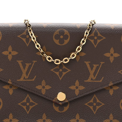 Louis Vuitton Monogram Pochette Felicie Chain Wallet Fuchsia 8 of 10