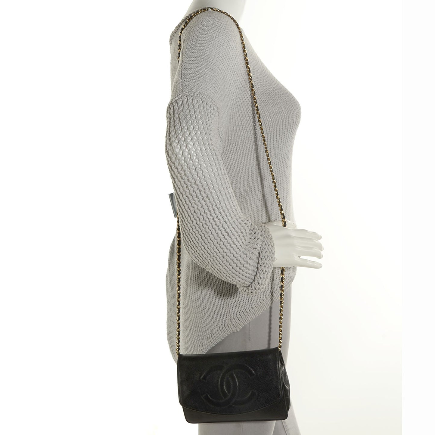 Caviar Timeless CC Wallet on Chain WOC Black