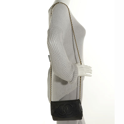 Chanel Caviar Timeless CC Wallet on Chain WOC Black 2 of 8