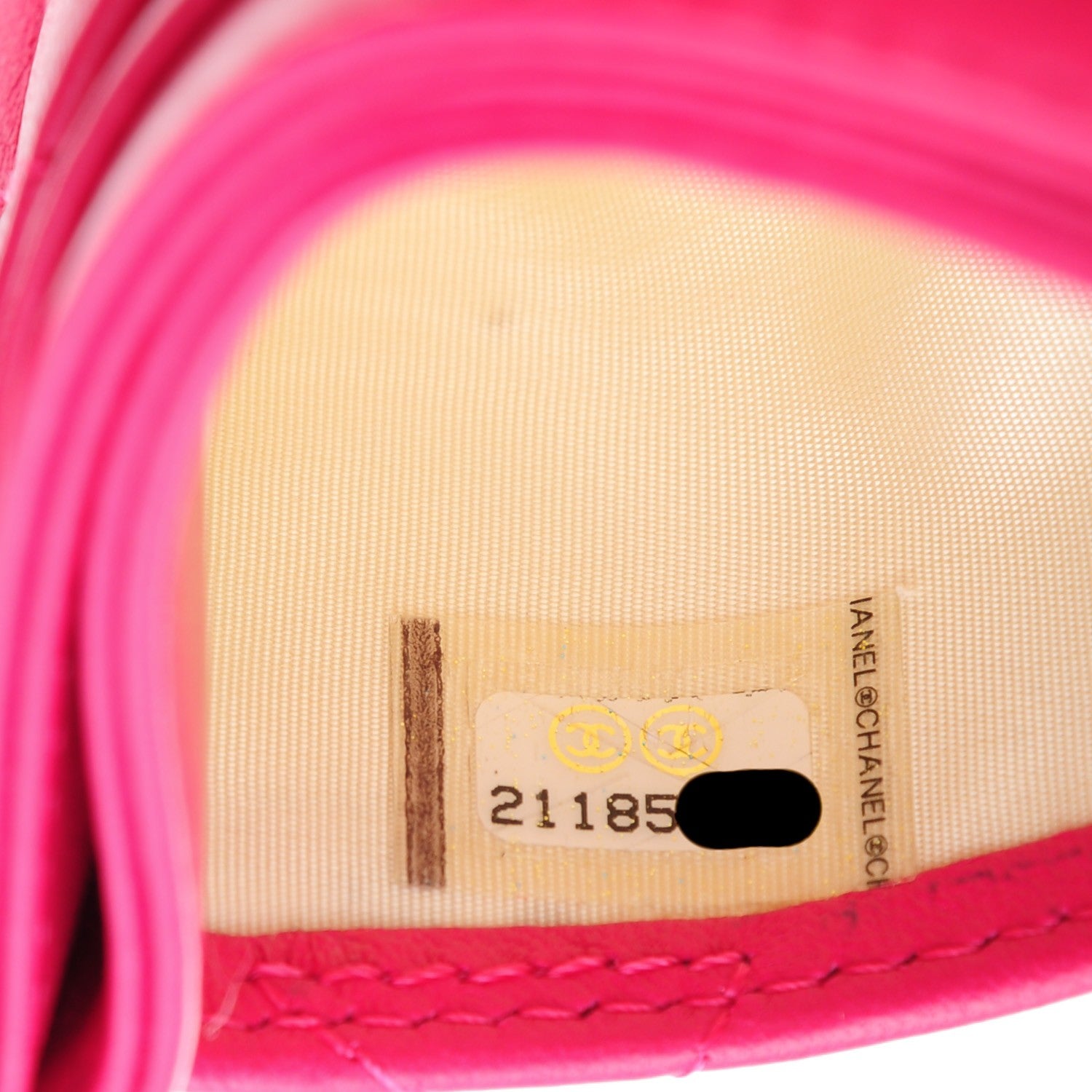 Chanel Lambskin Quilted Card Holder Fuchsia 8 of 8