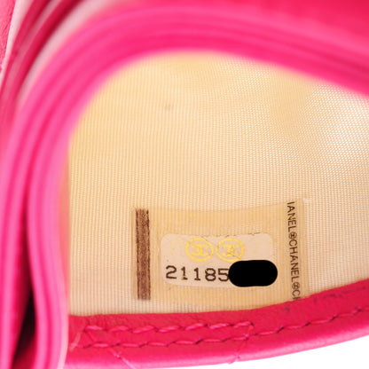 Chanel Lambskin Quilted Card Holder Fuchsia 8 of 8