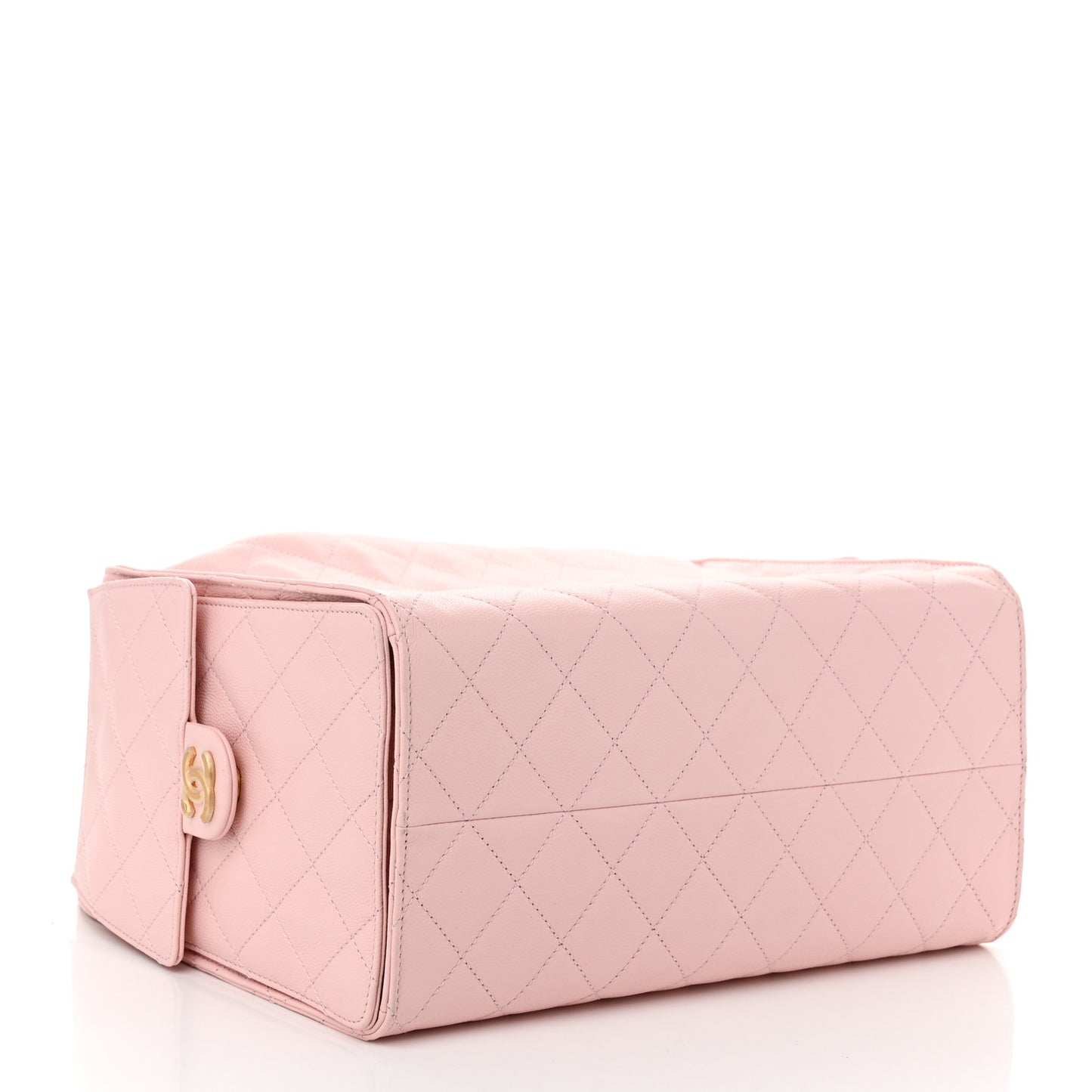 Caviar Quilted Medium Chanel 25 Handbag Light Pink