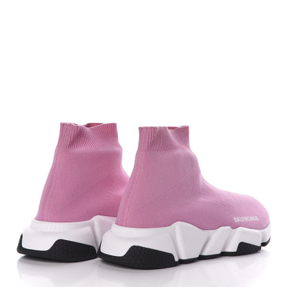 Balenciaga Neoprene Knit Womens Speed Sneakers 37 Pink White Black 4 of 7