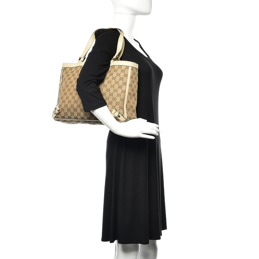 Gucci Monogram Medium Abbey Tote White 519862 – FASHIONPHILE